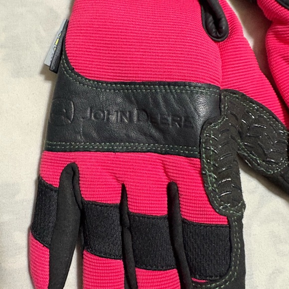 John Deere Pink and Black Gloves - Picture 3 of 6